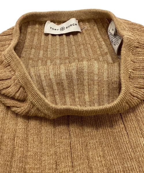 TORY BURCH（トリーバーチ）TORY BURCH (トリーバーチ) リブニットセットアップ キャメル サイズ:Sの古着・服飾アイテム