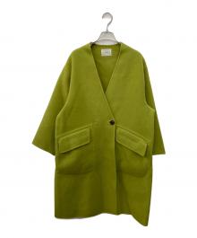 IENA（イエナ）の古着「モッサーダブルフェイス Vネックコート」｜グリーン