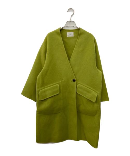 IENA（イエナ）IENA (イエナ) モッサーダブルフェイス Vネックコート グリーン サイズ:SIZE 36の古着・服飾アイテム