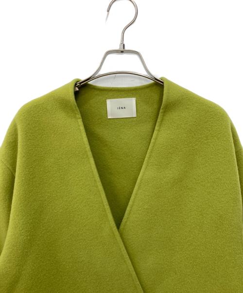 IENA（イエナ）IENA (イエナ) モッサーダブルフェイス Vネックコート グリーン サイズ:SIZE 36の古着・服飾アイテム