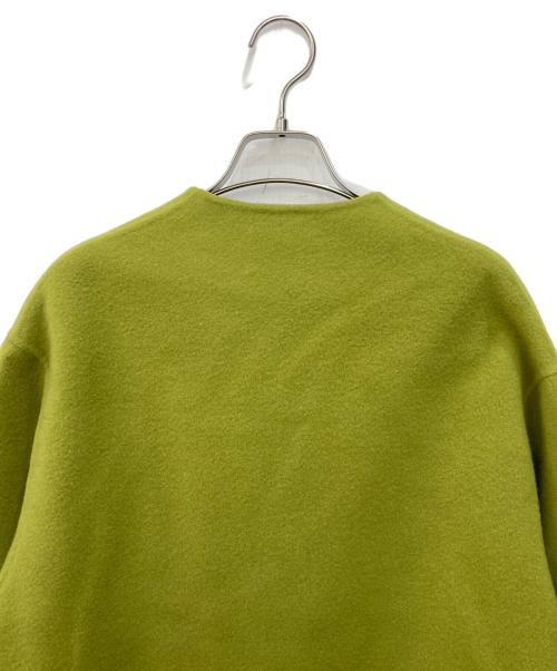 IENA（イエナ）IENA (イエナ) モッサーダブルフェイス Vネックコート グリーン サイズ:SIZE 36の古着・服飾アイテム