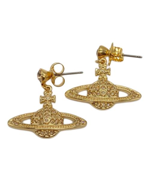 Vivienne Westwood（ヴィヴィアンウエストウッド）Vivienne Westwood (ヴィヴィアンウエストウッド) MINI BAS RELIEFドロップピアス ゴールドの古着・服飾アイテム
