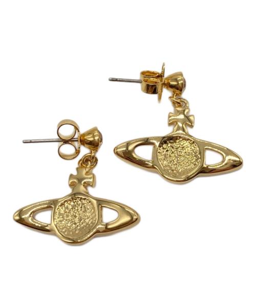 Vivienne Westwood（ヴィヴィアンウエストウッド）Vivienne Westwood (ヴィヴィアンウエストウッド) MINI BAS RELIEFドロップピアス ゴールドの古着・服飾アイテム