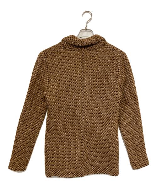 LARDINI（ラルディーニ）LARDINI (ラルディーニ) ショールカラーニットジャケット ブラウン サイズ:Sの古着・服飾アイテム