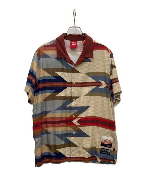 KITH（キス）KITH (キス) Coca Cola (コカコーラ) PENDLETON (ペンドルトン) オープンカラーシャツ ベージュ サイズ:Mの古着・服飾アイテム