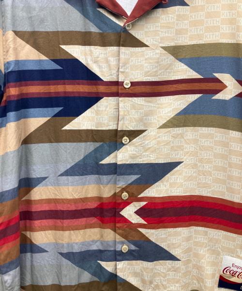 KITH（キス）KITH (キス) Coca Cola (コカコーラ) PENDLETON (ペンドルトン) オープンカラーシャツ ベージュ サイズ:Mの古着・服飾アイテム