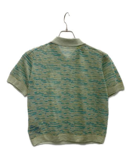 maturely（マチュアリー）maturely (マチュアリー) Rame Open Work Polo Shirt グリーン サイズ:SIZE1の古着・服飾アイテム