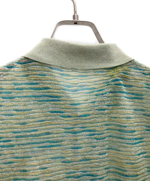 maturely（マチュアリー）maturely (マチュアリー) Rame Open Work Polo Shirt グリーン サイズ:SIZE1の古着・服飾アイテム
