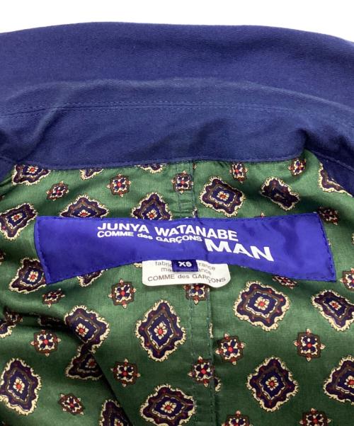 JUNYA WATANABE MAN（ジュンヤワタナベマン）JUNYA WATANABE MAN (ジュンヤワタナベマン) COMME des GARCONS (コムデギャルソン) モールスキンジャケット ブルー サイズ:XSの古着・服飾アイテム