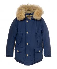 WOOLRICH（ウールリッチ）の古着「ファー付ダウンジャケット」｜ネイビー