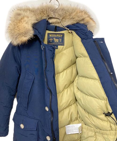 WOOLRICH（ウールリッチ）WOOLRICH (ウールリッチ) ファー付ダウンジャケット ネイビー サイズ:XSの古着・服飾アイテム