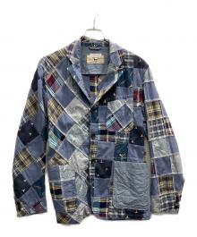 Engineered Garments×BEAMS PLUS（エンジニアドガーメンツ×ビームスプラス）の古着「パッチワークジャケット」｜ブルー