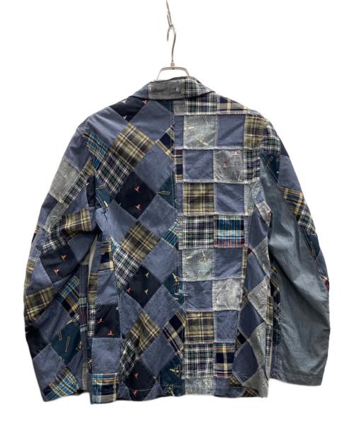 Engineered Garments（エンジニアドガーメンツ）Engineered Garments (エンジニアドガーメンツ) BEAMS PLUS (ビームスプラス) パッチワークジャケット ブルー サイズ:Мの古着・服飾アイテム
