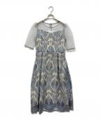 niana二アナ）の古着「レースワンピース」｜ブルー