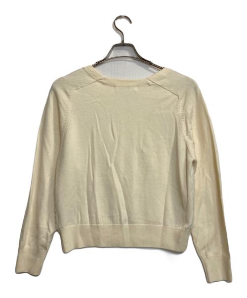 LOUNIE（ルーニー）LOUNIE (ルーニー) フェザーヤーンドッキングニットプルオーバー ホワイト サイズ:ＦＲＥＥの古着・服飾アイテム