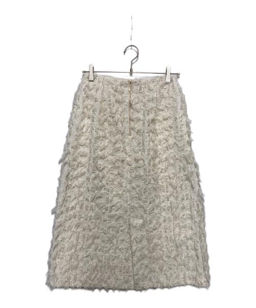 LOUNIE（ルーニー）LOUNIE (ルーニー) カットジャカードスカート ホワイト サイズ:SIZE 36の古着・服飾アイテム