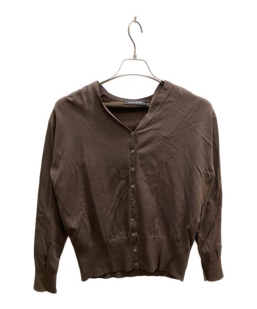 LOUNIE（ルーニー）LOUNIE (ルーニー) 2WAYニットアンサンブル ブラウン サイズ:フリーの古着・服飾アイテム