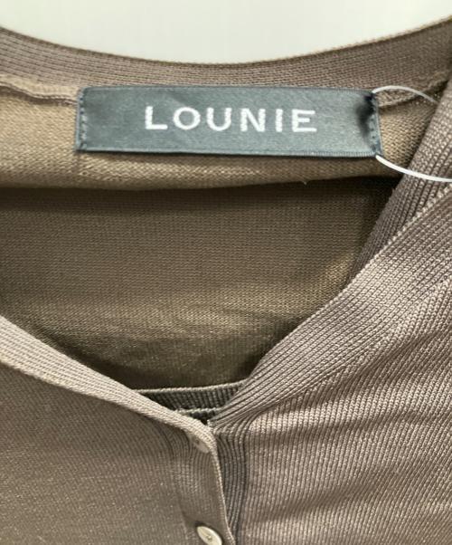 LOUNIE（ルーニー）LOUNIE (ルーニー) 2WAYニットアンサンブル ブラウン サイズ:フリーの古着・服飾アイテム