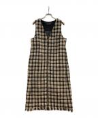 LOUNIEルーニー）の古着「チェックツイードジャンパースカート」｜マルチカラー