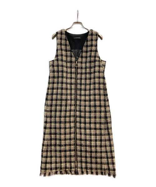 LOUNIE（ルーニー）LOUNIE (ルーニー) チェックツイードジャンパースカート マルチカラー サイズ:FREEの古着・服飾アイテム