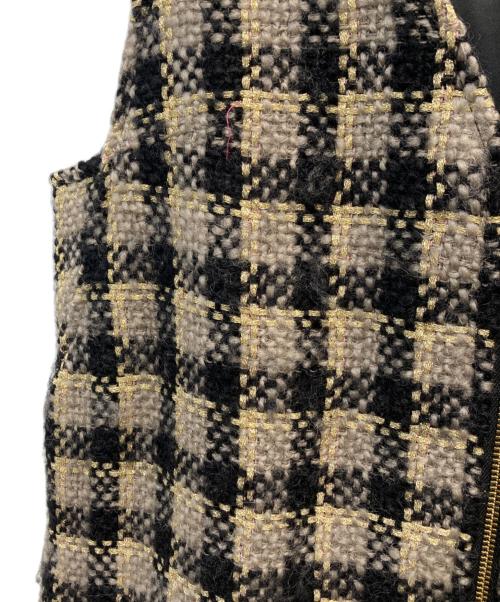 LOUNIE（ルーニー）LOUNIE (ルーニー) チェックツイードジャンパースカート マルチカラー サイズ:FREEの古着・服飾アイテム