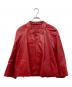 DRAWER（ドゥロワー）の古着「ラムレザージャケット」｜レッド
