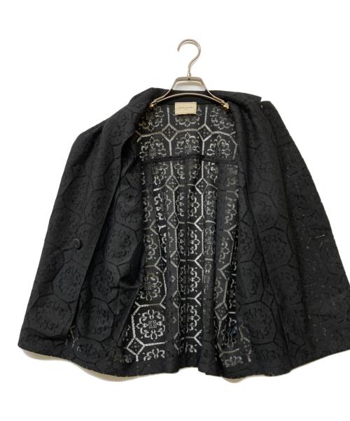 UNITED ARROWS（ユナイテッドアローズ）UNITED ARROWS (ユナイテッドアローズ) レース ドルマン ブラウス ジャケット ブラック サイズ:36の古着・服飾アイテム
