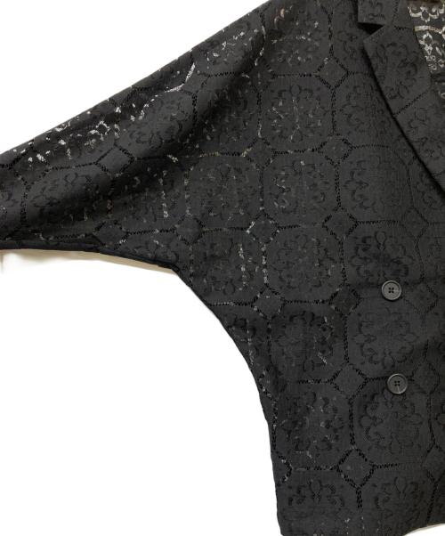 UNITED ARROWS（ユナイテッドアローズ）UNITED ARROWS (ユナイテッドアローズ) レース ドルマン ブラウス ジャケット ブラック サイズ:36の古着・服飾アイテム
