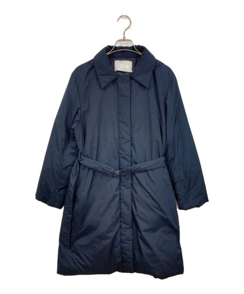 icB（アイシービー）icB (アイシービー) ADSダウン ステンカラーコート ネイビー サイズ:2の古着・服飾アイテム