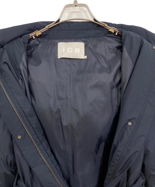 icB（アイシービー）icB (アイシービー) ADSダウン ステンカラーコート ネイビー サイズ:2の古着・服飾アイテム