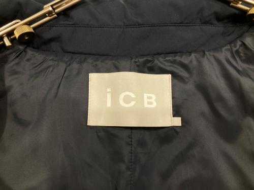 icB（アイシービー）icB (アイシービー) ADSダウン ステンカラーコート ネイビー サイズ:2の古着・服飾アイテム