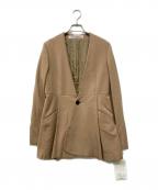 TARO HORIUCHIタロウホリウチ）の古着「ノーカラージャケット」｜ベージュ