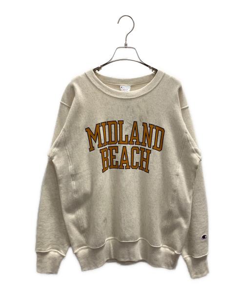 Champion REVERSE WEAVE（チャンピオン リバース ウィーブ）Champion REVERSE WEAVE (チャンピオン リバース ウィーブ) スウェット ベージュ サイズ:Мの古着・服飾アイテム