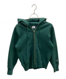 Champion REVERSE WEAVE（チャンピオン リバース ウィーブ）の古着「パーカー」｜グリーン