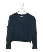MARGARET HOWELLマーガレットハウエル）の古着「ウール×カシミヤカーディガン　578-1264004　」｜ネイビー