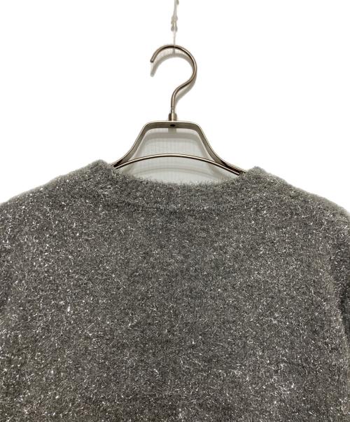 UNITED ARROWS（ユナイテッドアローズ）UNITED ARROWS (ユナイテッドアローズ) グリッター クルーネック ニット シルバー サイズ:FREEの古着・服飾アイテム