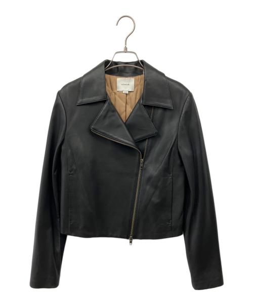 VINCE（ヴィンス）VINCE (ヴィンス) レザーライダースジャケット ブラック サイズ:XSの古着・服飾アイテム