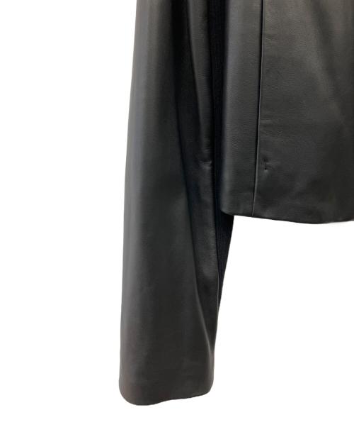 VINCE（ヴィンス）VINCE (ヴィンス) レザーライダースジャケット ブラック サイズ:XSの古着・服飾アイテム