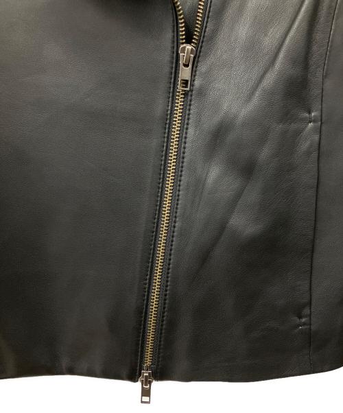 VINCE（ヴィンス）VINCE (ヴィンス) レザーライダースジャケット ブラック サイズ:XSの古着・服飾アイテム