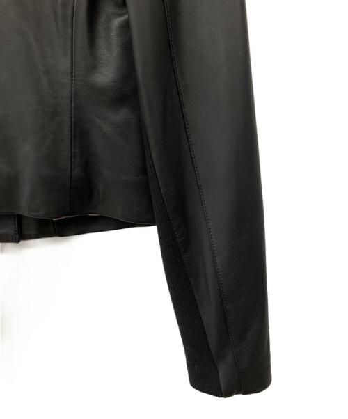 VINCE（ヴィンス）VINCE (ヴィンス) レザーライダースジャケット ブラック サイズ:XSの古着・服飾アイテム