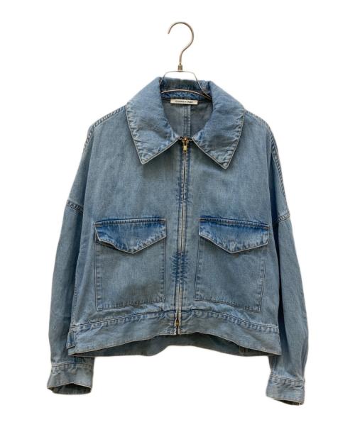 CURRENTAGE（カレンテージ）CURRENTAGE (カレンテージ) フロントジップ加工デニムジャケット スカイブルー サイズ:1の古着・服飾アイテム