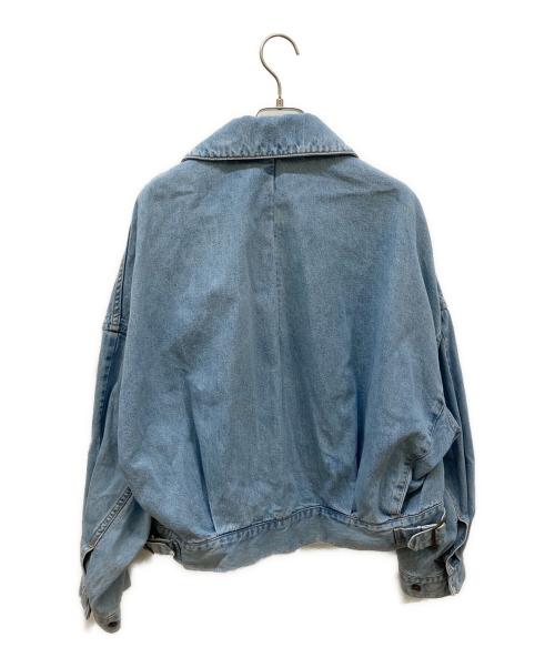 CURRENTAGE（カレンテージ）CURRENTAGE (カレンテージ) フロントジップ加工デニムジャケット スカイブルー サイズ:1の古着・服飾アイテム
