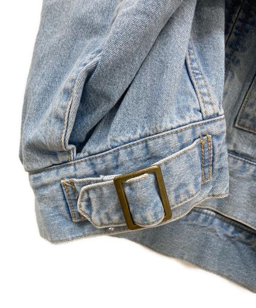 CURRENTAGE（カレンテージ）CURRENTAGE (カレンテージ) フロントジップ加工デニムジャケット スカイブルー サイズ:1の古着・服飾アイテム