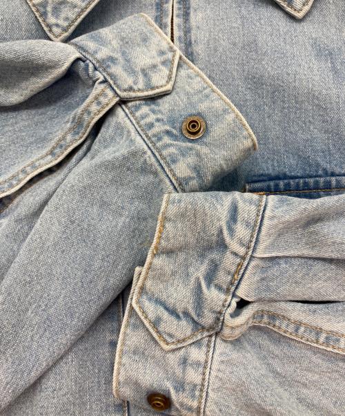 CURRENTAGE（カレンテージ）CURRENTAGE (カレンテージ) フロントジップ加工デニムジャケット スカイブルー サイズ:1の古着・服飾アイテム