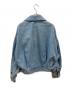CURRENTAGE (カレンテージ) フロントジップ加工デニムジャケット スカイブルー サイズ:1：9000円