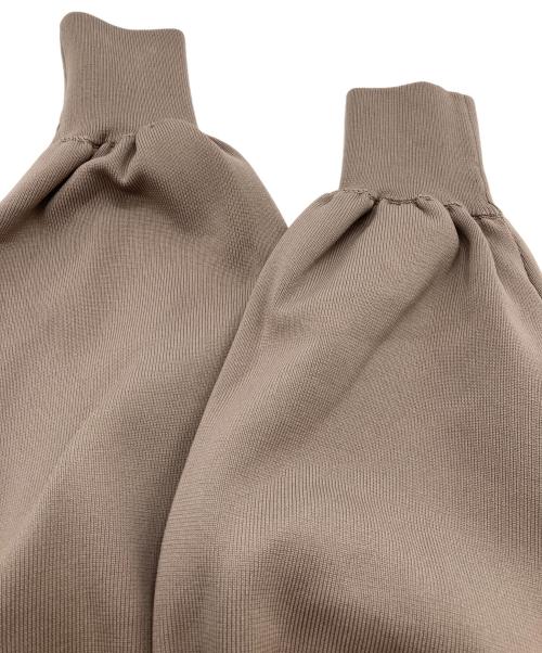 CELFORD（セルフォード）CELFORD (セルフォード) パール付きニットブルゾン モカ サイズ:36の古着・服飾アイテム