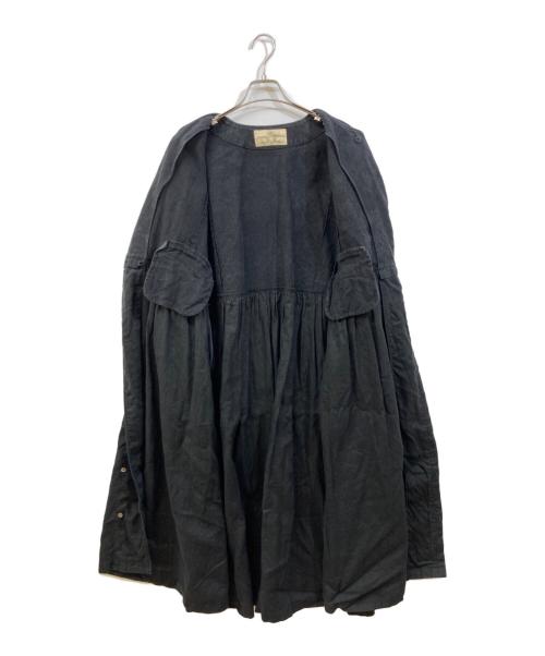 nest Robe（ネストローブ）nest Robe (ネストローブ) 切替ワンピース ブラック サイズ:FERRの古着・服飾アイテム