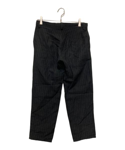 Y's（ワイズ）Y's (ワイズ) ウールリネンストライプパンツ ネイビー サイズ:SIZE 1の古着・服飾アイテム