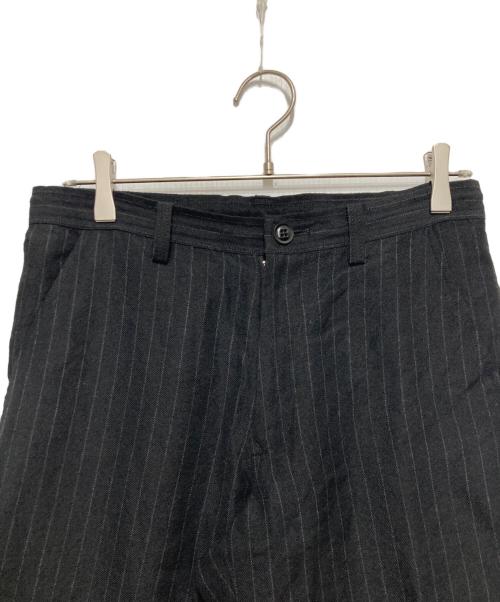 Y's（ワイズ）Y's (ワイズ) ウールリネンストライプパンツ ネイビー サイズ:SIZE 1の古着・服飾アイテム