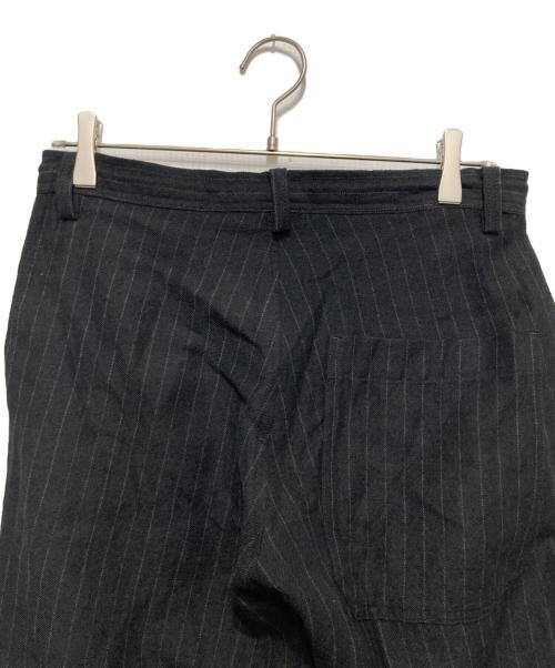 Y's（ワイズ）Y's (ワイズ) ウールリネンストライプパンツ ネイビー サイズ:SIZE 1の古着・服飾アイテム